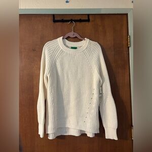 DIP White Knit Sweater